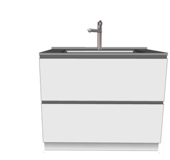 现代洗手台盆su模型