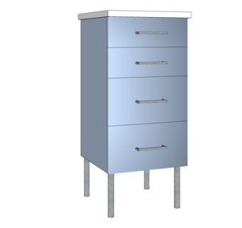 现代实木边柜斗柜su模型