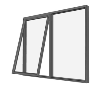 现代铝合金推拉窗su模型