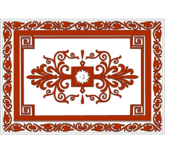 欧式雕花墙饰su模型