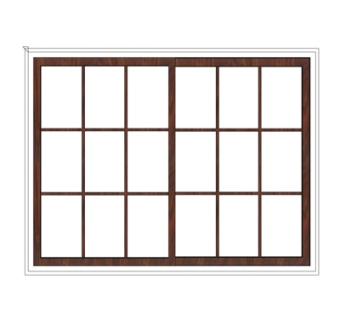 现代玻璃窗户su模型