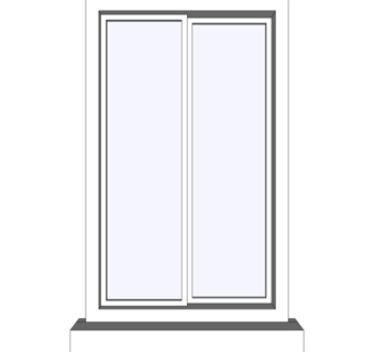 现代玻璃推拉门su模型