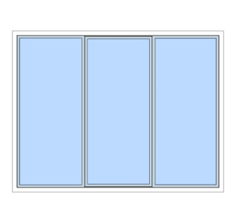 现代玻璃窗户su模型