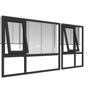 现代百叶窗su模型