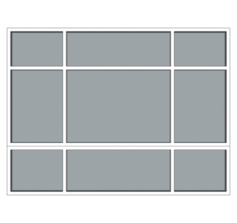 现代玻璃窗户su模型