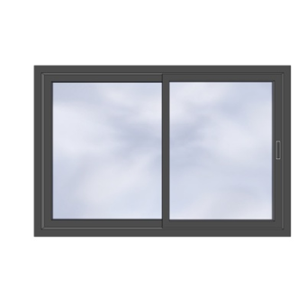 现代铝合金窗户su模型