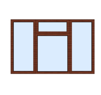 现代玻璃窗户su模型