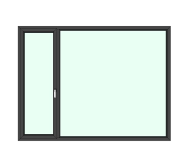 现代玻璃窗户su模型