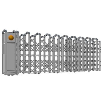 现代自动伸缩门su模型