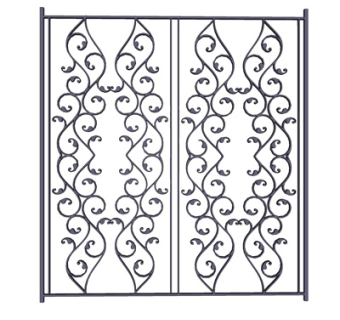 现代铁艺隔断su模型