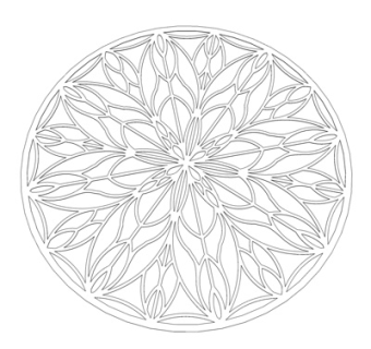 现代印花墙饰su模型