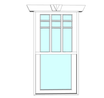 现代玻璃单开门su模型