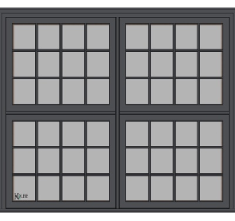 现代铝合金窗户su模型
