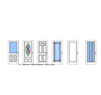 现代实木单开门组合su模型