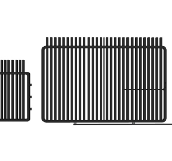 现代铁艺庭院围栏su模型