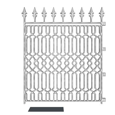 欧式铁艺庭院围栏su模型