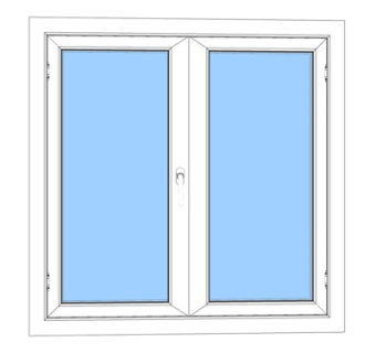 现代玻璃落地窗su模型