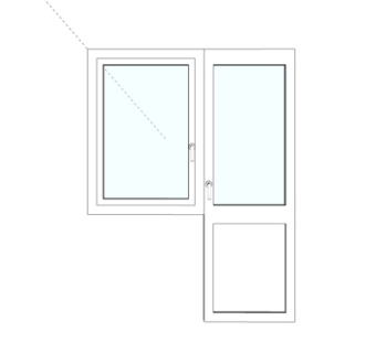 现代实木单开门su模型