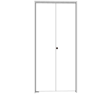 现代实木单开门su模型