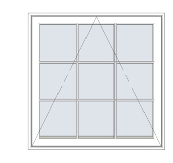 现代玻璃落地窗su模型