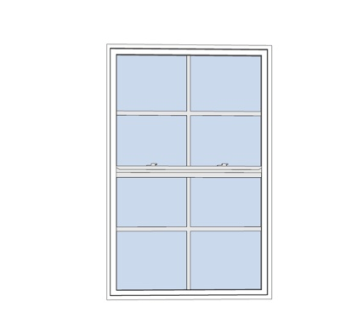 现代玻璃窗户su模型