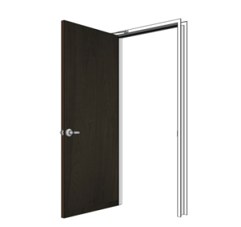 现代实木单开门su模型