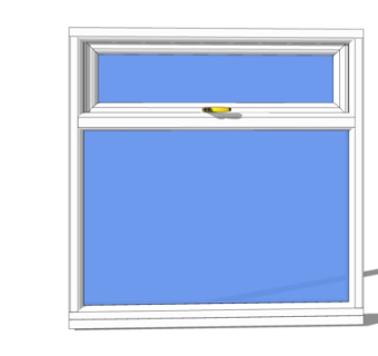 现代玻璃落地窗su模型