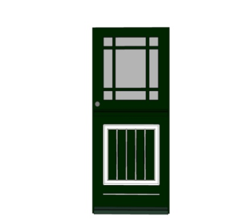 现代实木单开门su模型