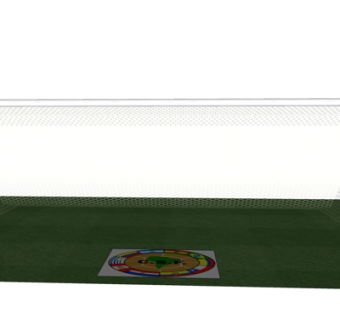 现代足球门su模型