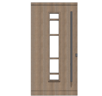 现代实木单开门su模型