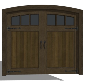 简欧实木双开门su模型