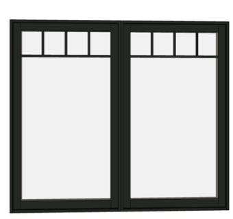 现代玻璃窗户su模型