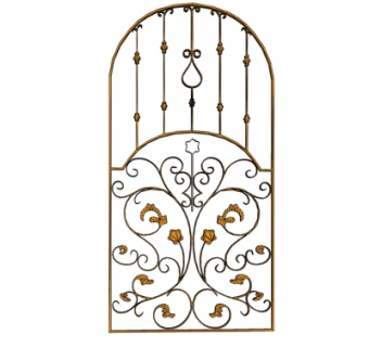 欧式铁艺护栏su模型