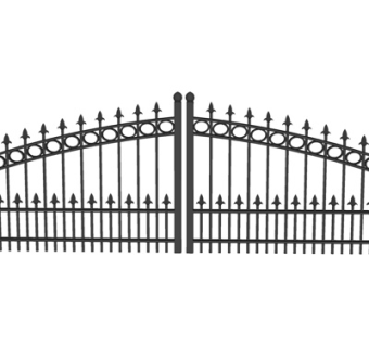 欧式铁艺庭院大门su模型