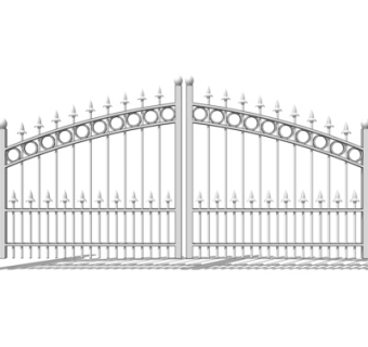 欧式铁艺庭院大门su模型