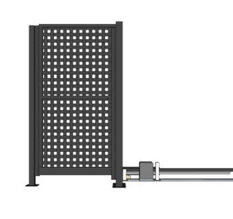现代铁艺护墙板su模型