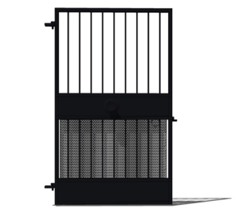 现代铁艺护墙板su模型