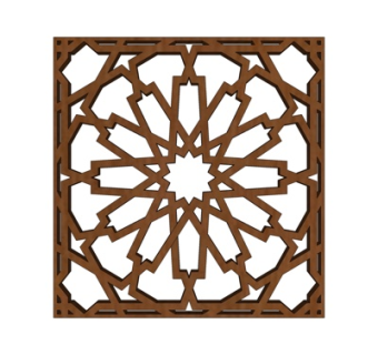 简欧镂空雕花su模型