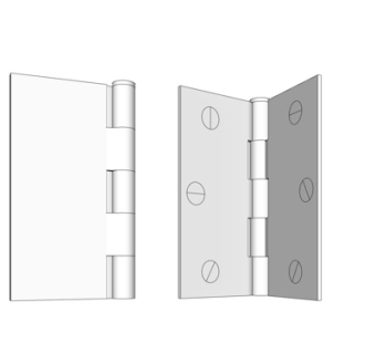 现代门扇铰链su模型