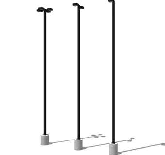 现代路灯su模型