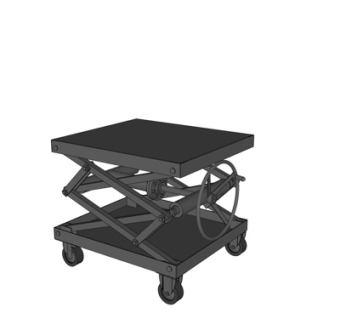 现代手动升降机su模型