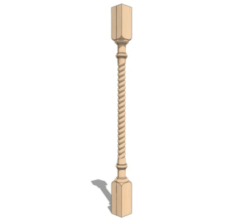 欧式罗马柱su模型
