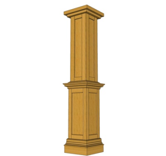 欧式罗马柱su模型