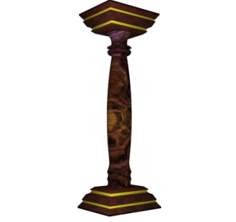 欧式罗马柱su模型