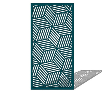 现代屏风su模型