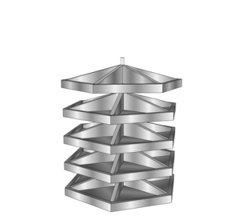 现代糕点盘su模型