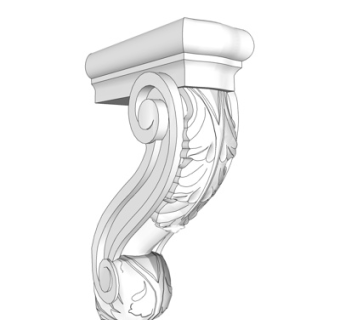 欧式罗马柱su模型