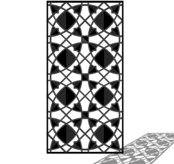 简欧镂空雕花su模型