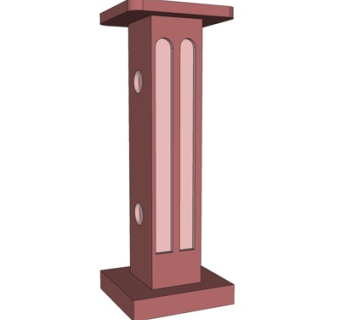 简欧路灯su模型