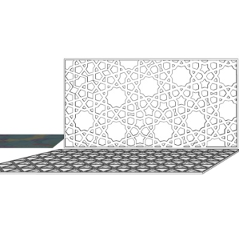 简欧镂空雕花su模型